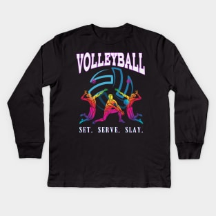 Volleyball Kids Long Sleeve T-Shirt